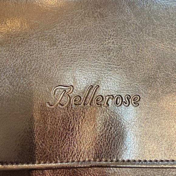 Bellerose Black Leather Satchel | European Croc-Embossed | Vintage - So Unique! - Picture 5 of 14